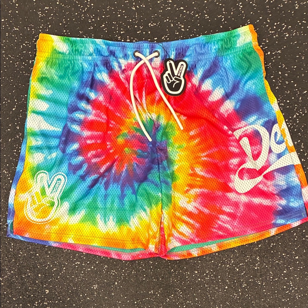 Vibrant Tie-Dye Athletic Shorts